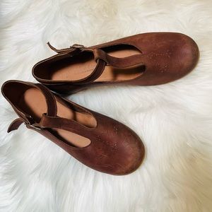 Adelisa & Co. girls espresso Mary Jane’s